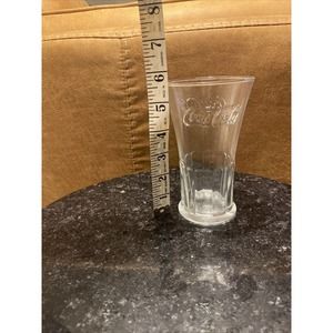 Vintage Clear Heavy Libbey Coca-Cola Coke Drinking Glass With Flared Rim